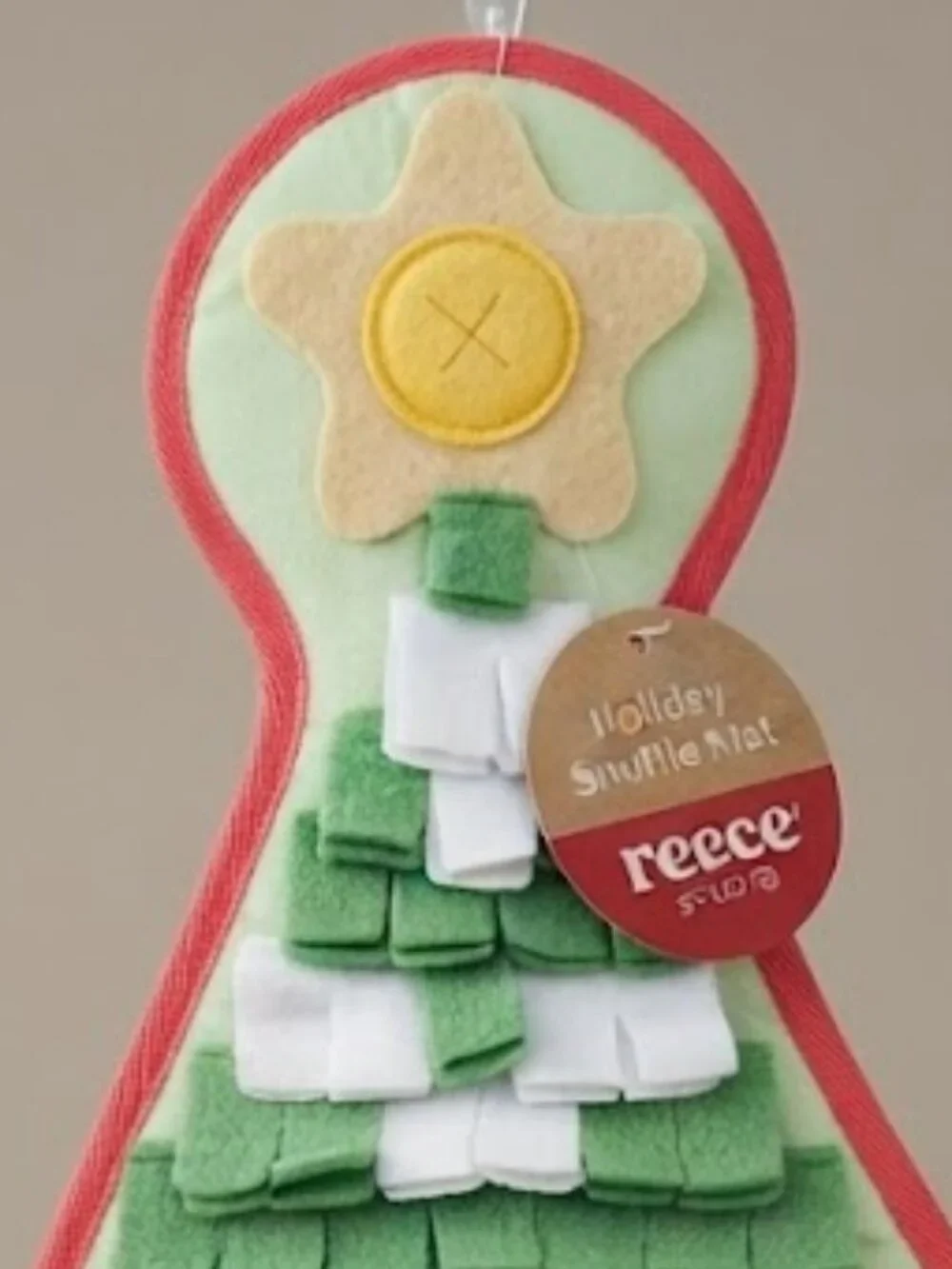 Reece Studio Christmas Tree Holiday Dog Snuffle Mat Puzzle Toy NWT